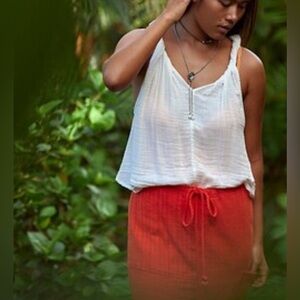 NWOT Free People, Reversible Massmia Top, Small in Ivory